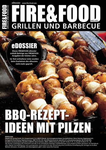 eDossier - BBQ recipe ideas with mushrooms 