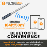 MeatStick 4 | Wireless meat thermometer | Black